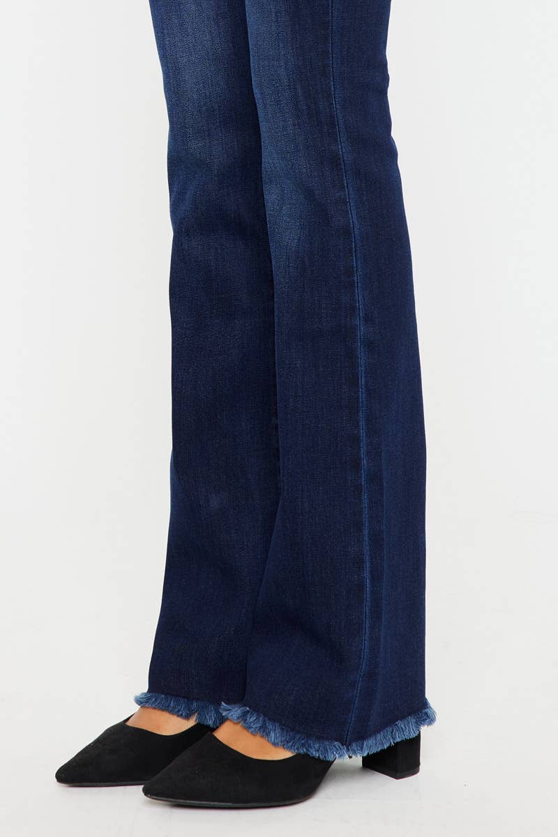 JEANS: Kancan flare/frayed KC11255D