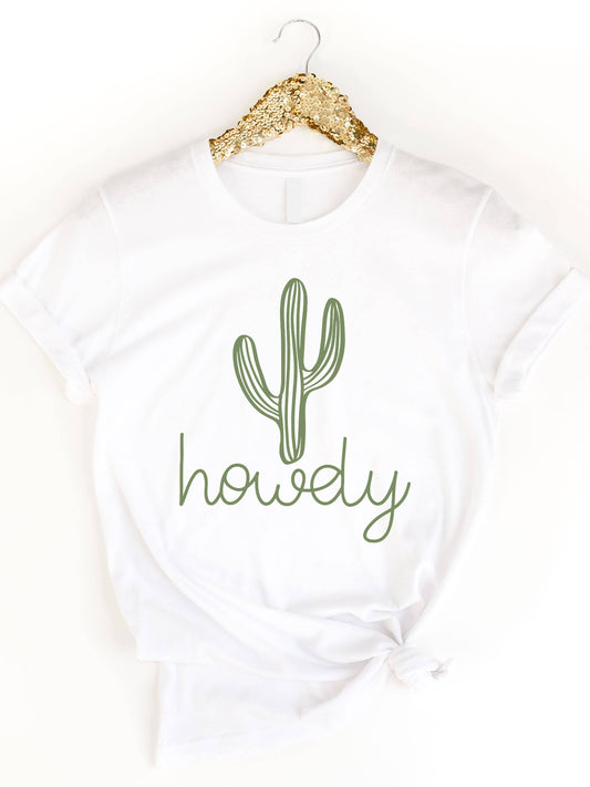 GRAPHIC TEE: Howdy Cactus Graphic Tee