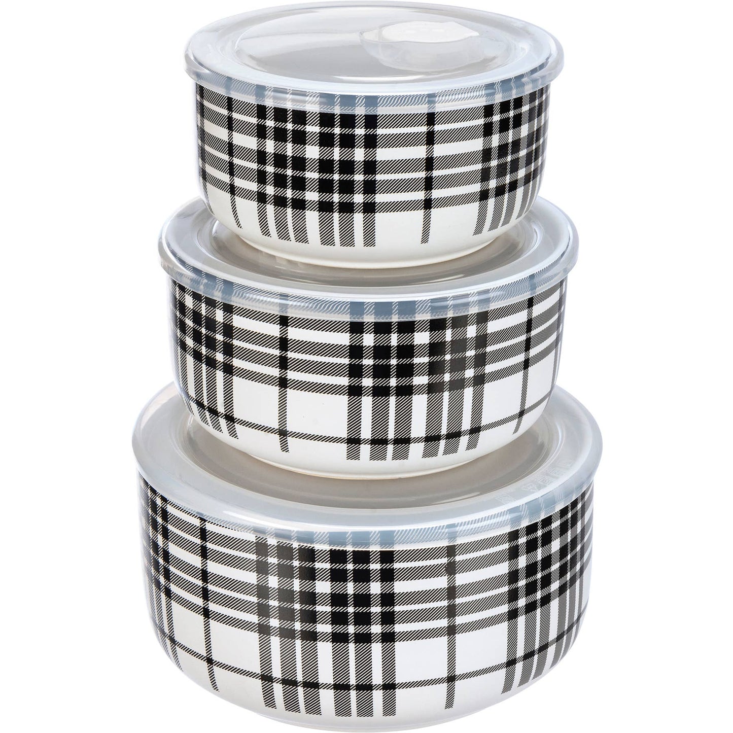 HOME: Black Plaid Server Set