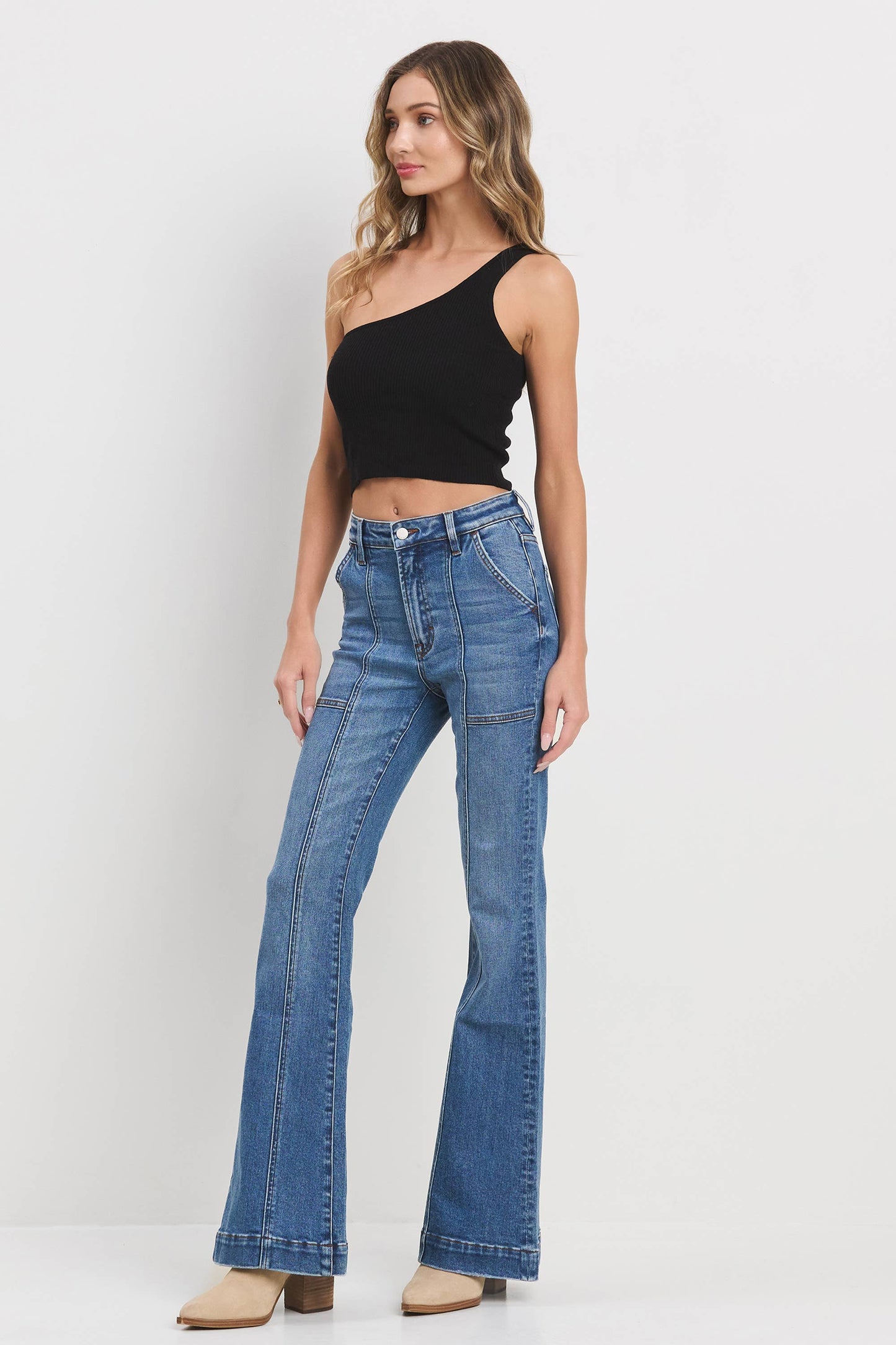JEANS: Utility Pocket Seam Flare