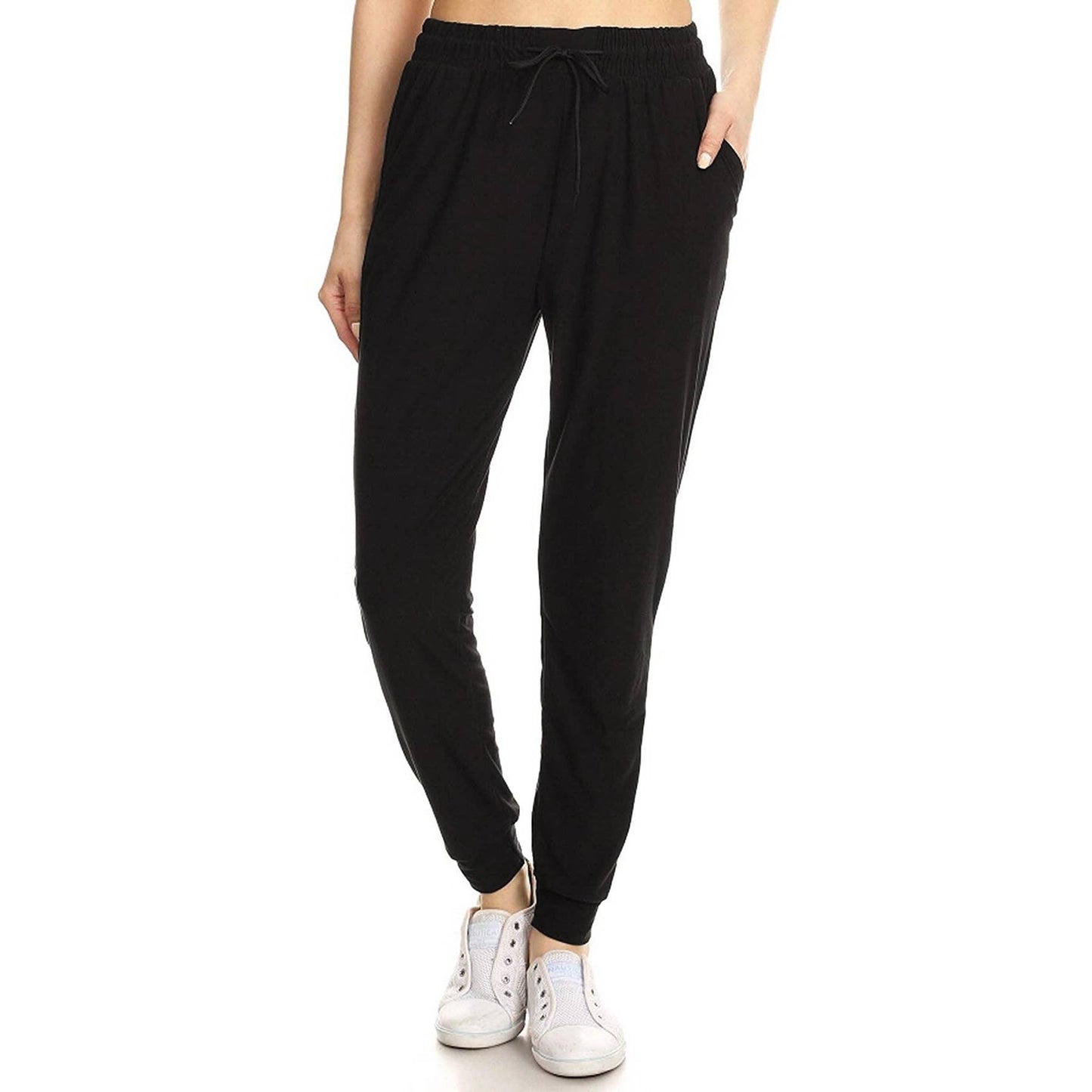 ACTIVEWEAR: Buttery Soft Solid Joggers with Drawstring