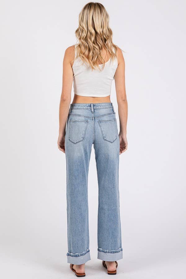JEANS: SUPER SOFT TOUCH LOW RISE COMFORT BAGGY STRAIGHT