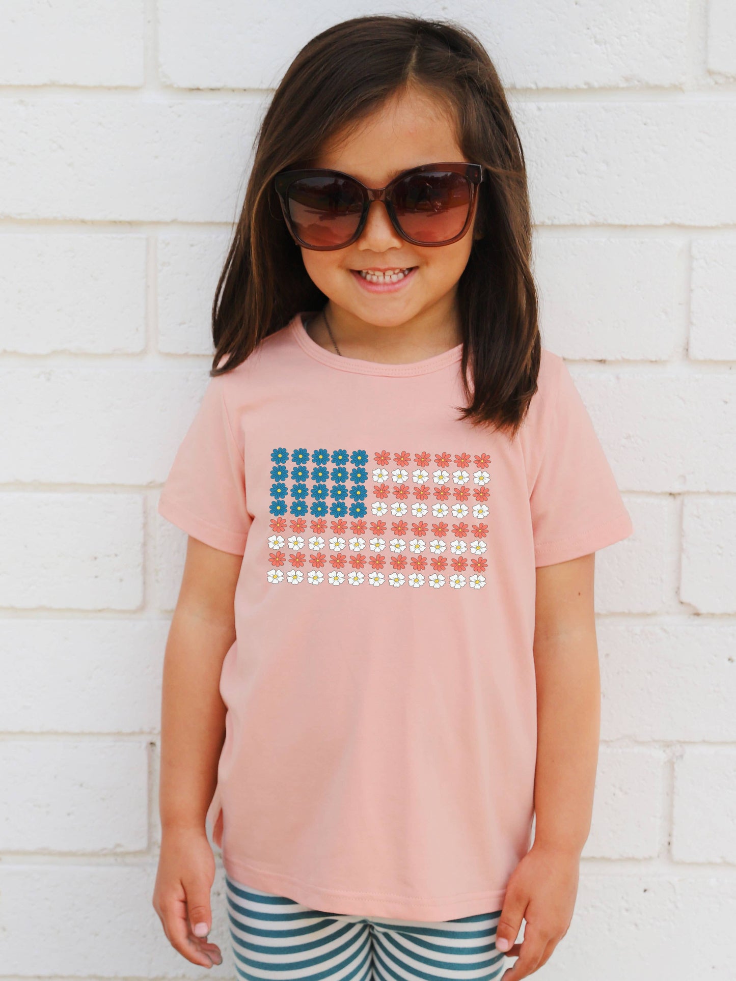 CHILDRENS: Flower Flag Kids Graphic Tee