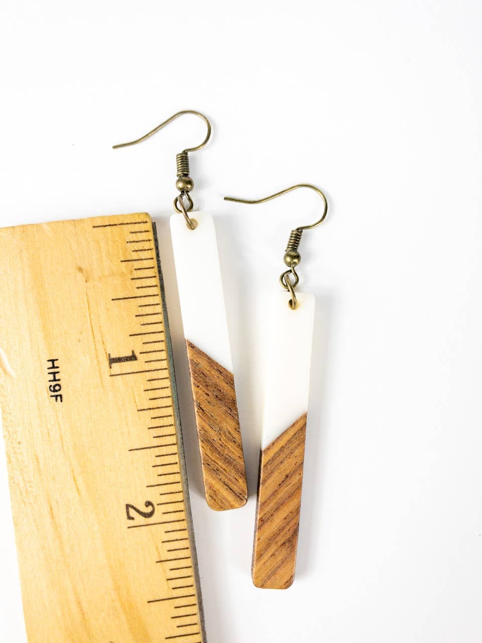 JEWELRY: White Bohemian Earrings + Long Boho Earrings + Wood & Resin