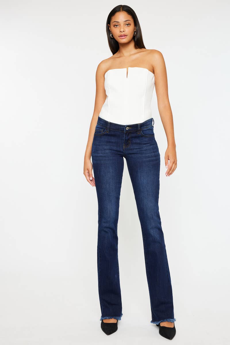 JEANS: Kancan flare/frayed KC11255D