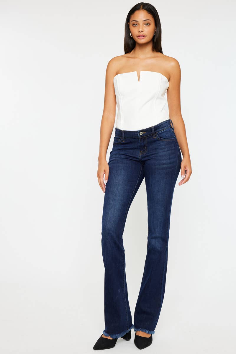 JEANS: Kancan flare/frayed KC11255D