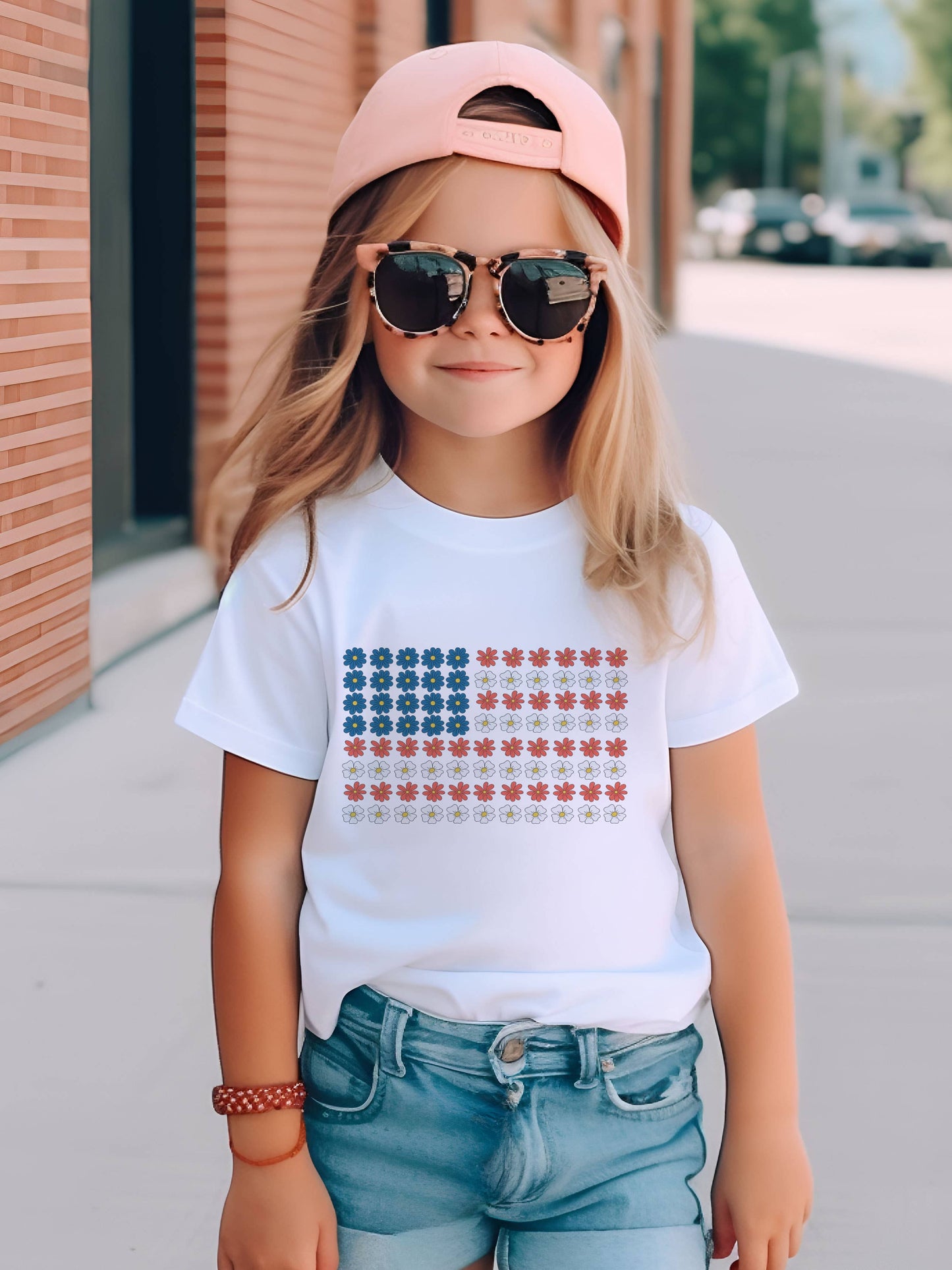 CHILDRENS: Flower Flag Kids Graphic Tee