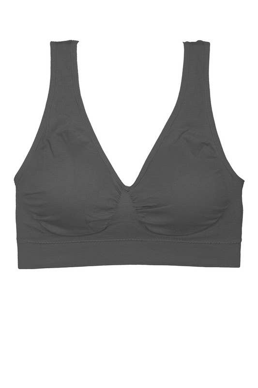 BASICS: Comfortable  Microfiber Fabric Seamless bra