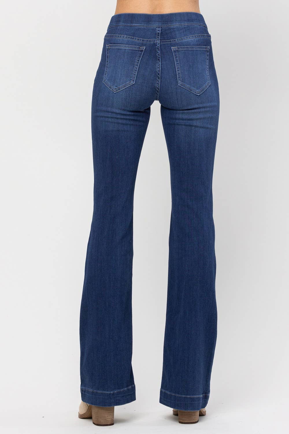 PLUS Jeans Jelly Dark Denim Pull On Flare