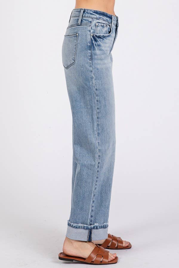 JEANS: SUPER SOFT TOUCH LOW RISE COMFORT BAGGY STRAIGHT