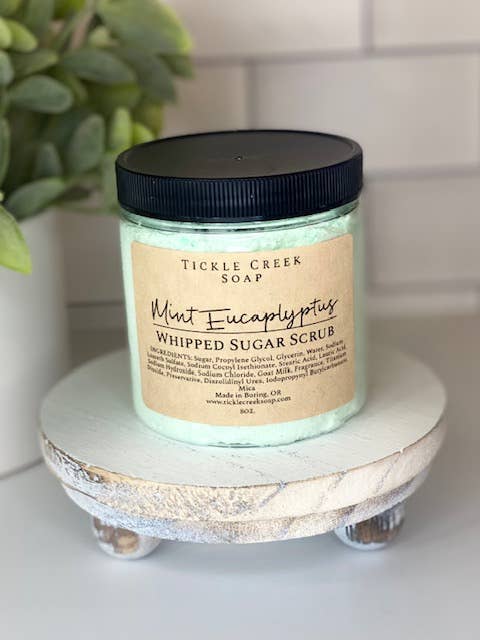 SKIN CARE: Mint Eucalyptus Whipped Sugar Scrub