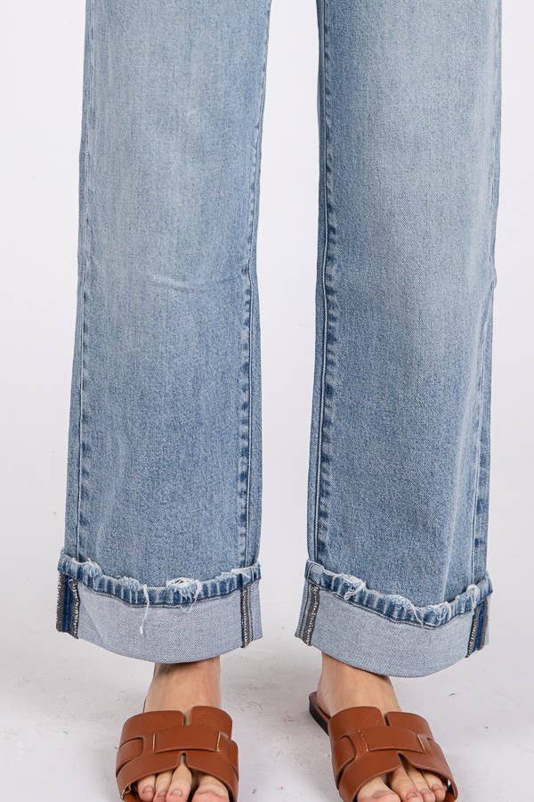 JEANS: SUPER SOFT TOUCH LOW RISE COMFORT BAGGY STRAIGHT