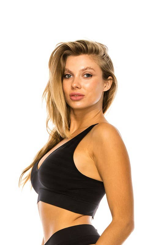 BASICS: Youmita Microfiber Seamless Bralette-YM-82114-BLT-SL