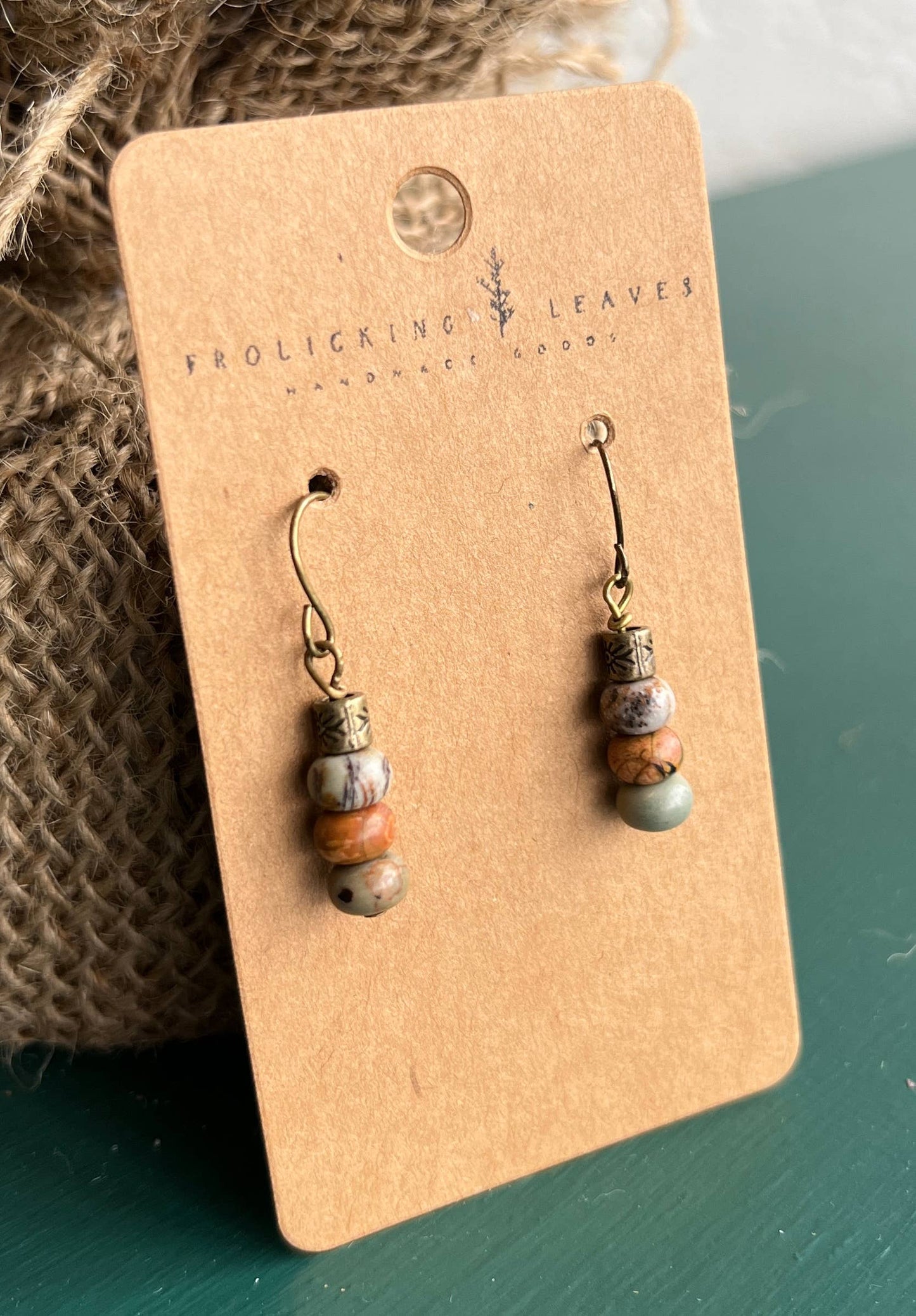 JEWELRY: Jasper Bronze Earrings