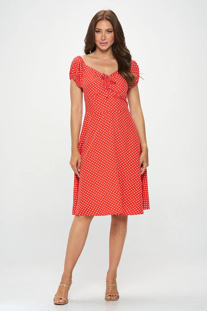 DRESS: Polka Dot Print Dress
