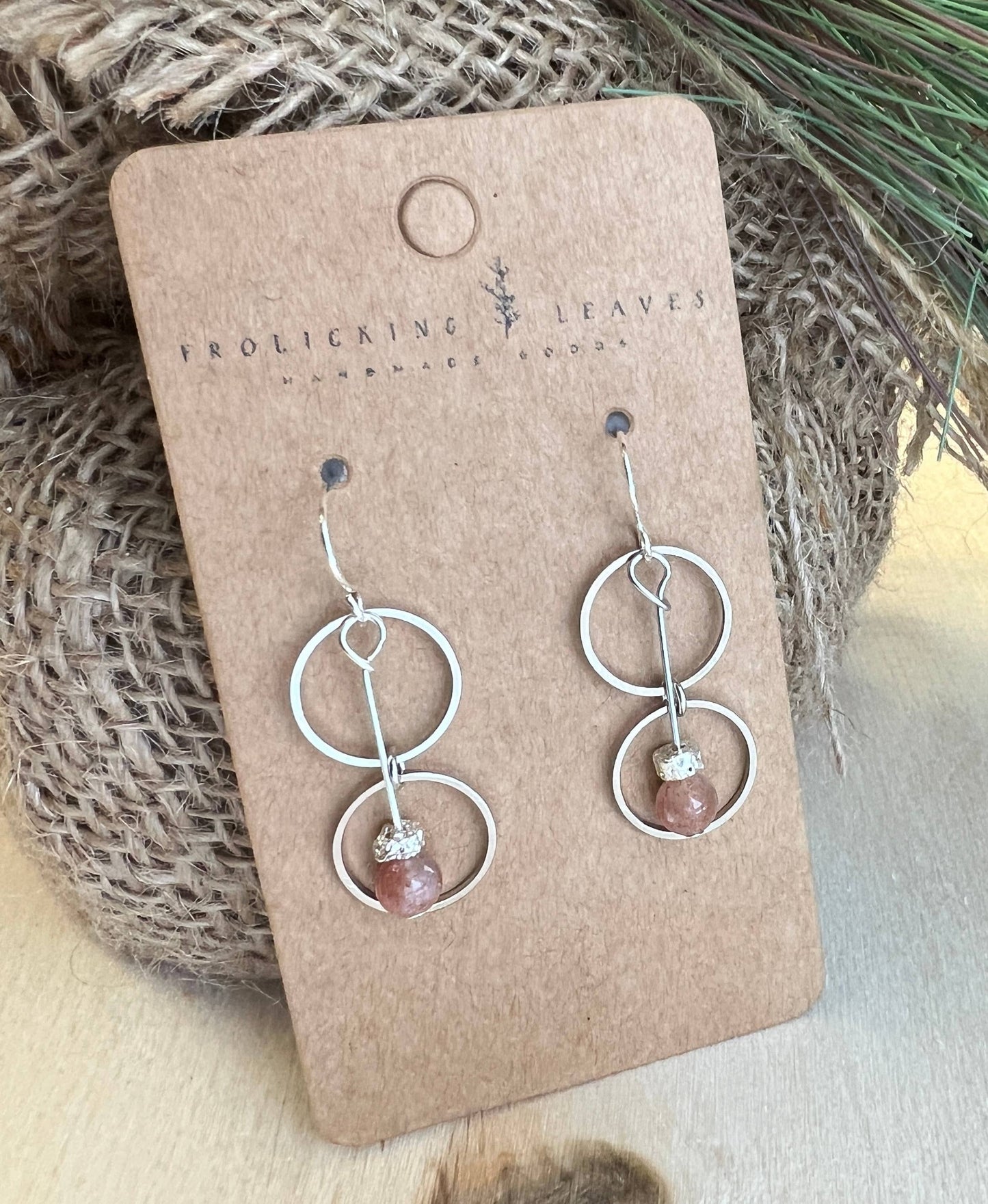 JEWELRY: Sunstone & Silver Ring Earrings