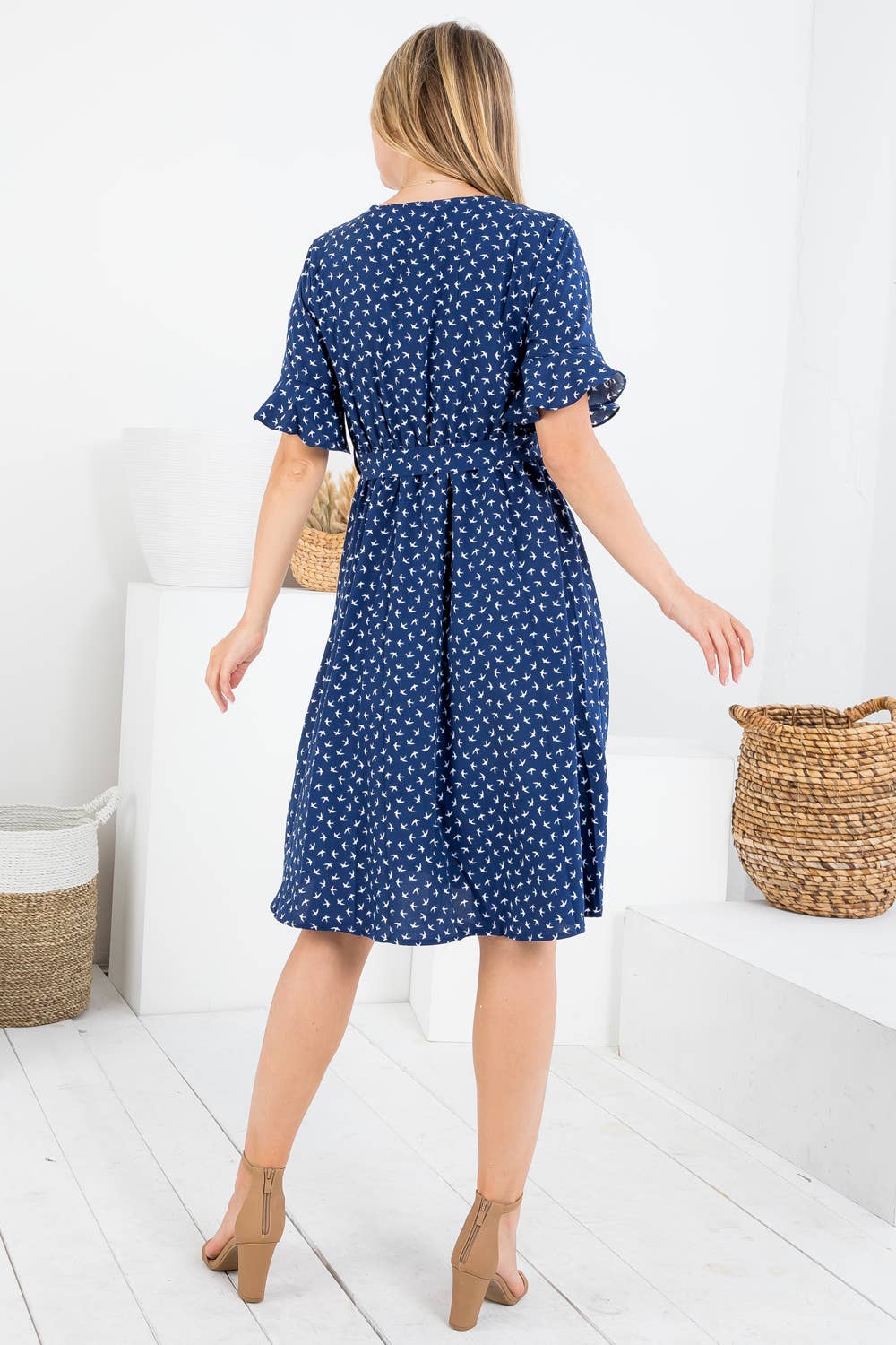 DRESS: Bird Print Dress
