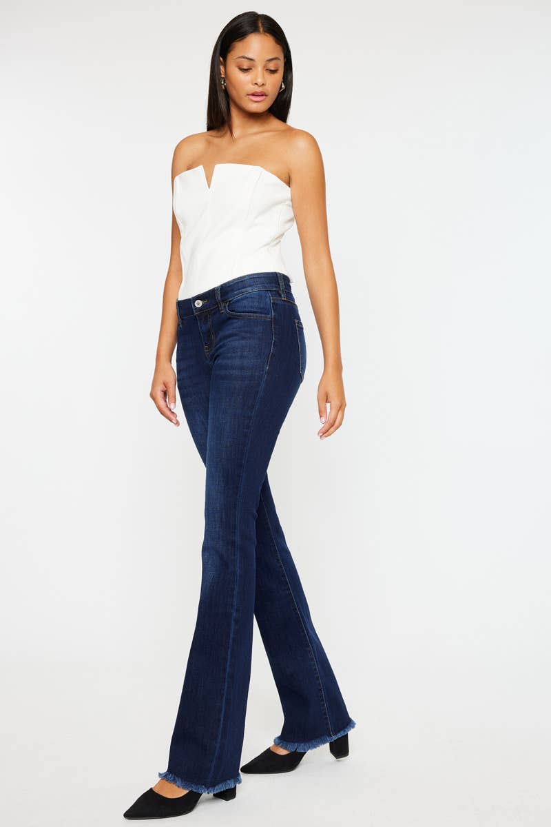 JEANS: Kancan flare/frayed KC11255D