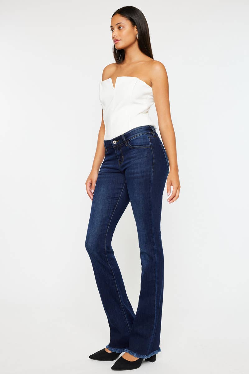 JEANS: Kancan flare/frayed KC11255D