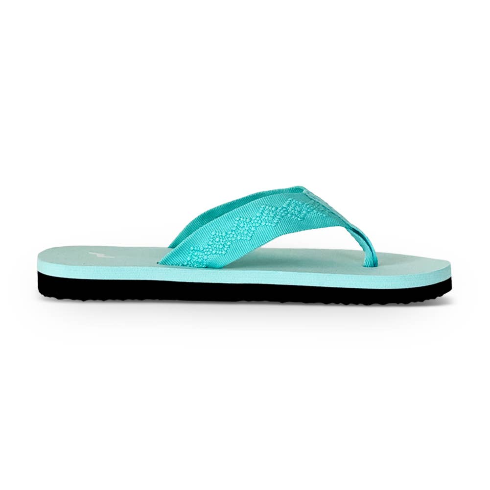 Norty Women's Flip Flop Thong Sandal Seafoam