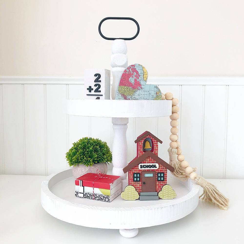 Tray Decor - Stone Pot & Foliage