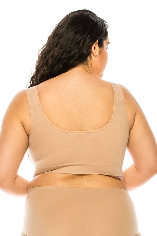 BASICS: Comfortable  Microfiber Fabric Seamless bra