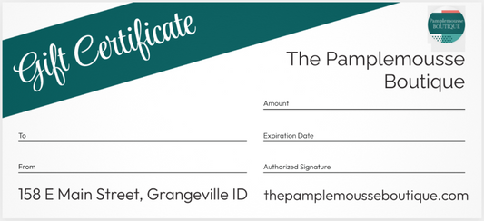 Pamplemousse Boutique Gift Card