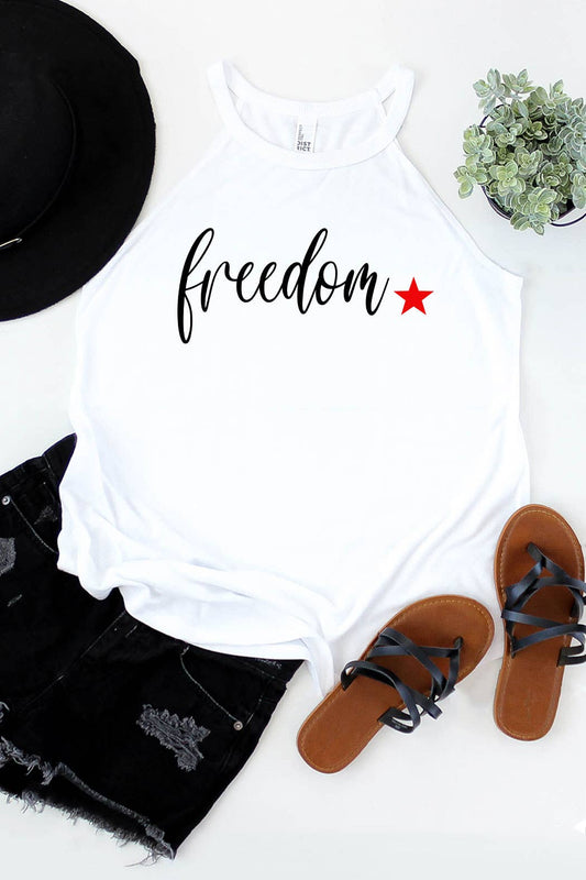 LAST CALL: Freedom Star America Mock Tank Top