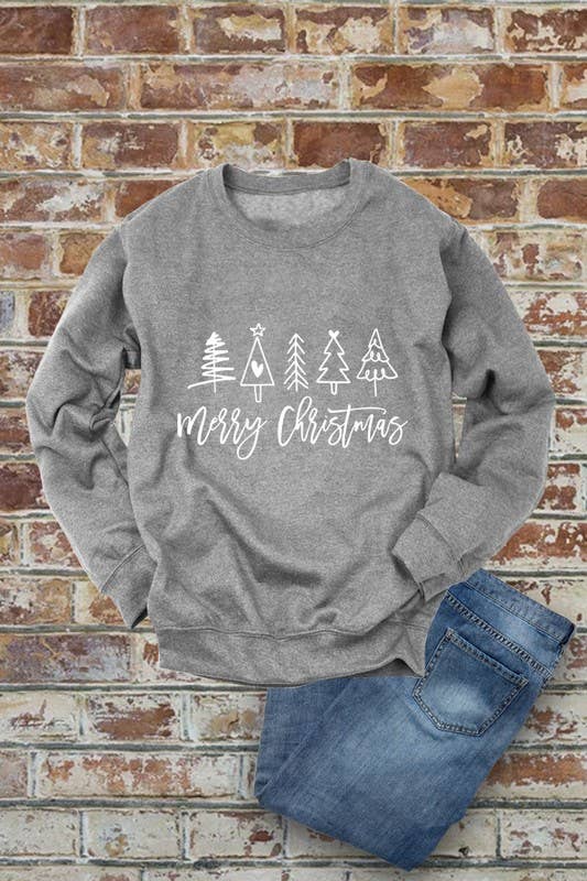 SWEATSHIRT: Merry Christmas, Christmas, Unisex Crewneck Fleece Sweatshirts
