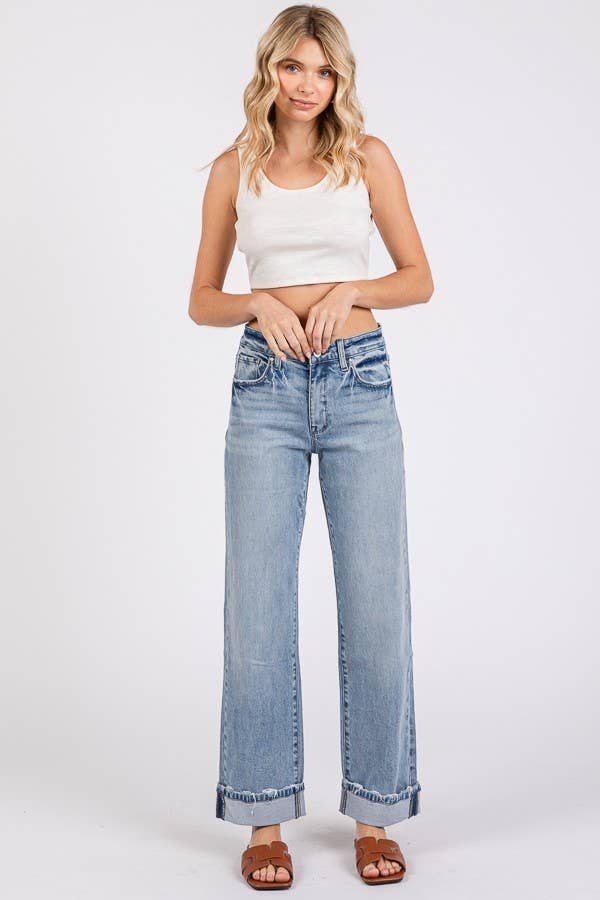 JEANS: SUPER SOFT TOUCH LOW RISE COMFORT BAGGY STRAIGHT