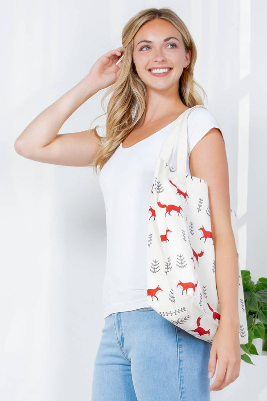 ACCESSORIES: BAG Fox Canvas Tote Bag