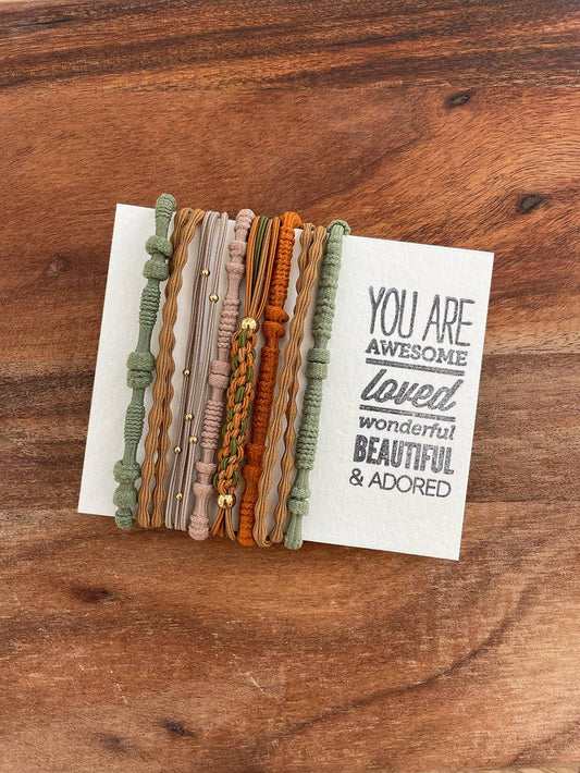ACCESSORIES: Boho Hair Ties | Earth Tones