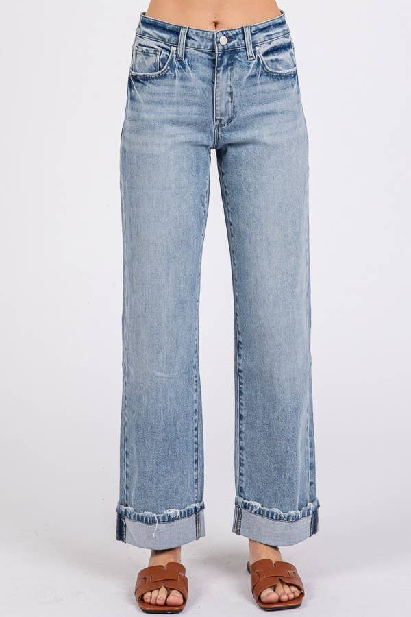 JEANS: SUPER SOFT TOUCH LOW RISE COMFORT BAGGY STRAIGHT