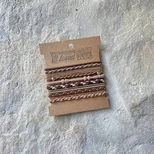ACCESSORIES: Boho Hair Ties | Rustic neutrals