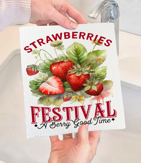 HOME: Swedish Dishcloth Strawberry Festival  Swedish Dishcloth