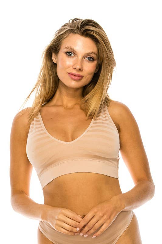 BASICS: Youmita Microfiber Seamless Bralette-YM-82114-BLT-SL