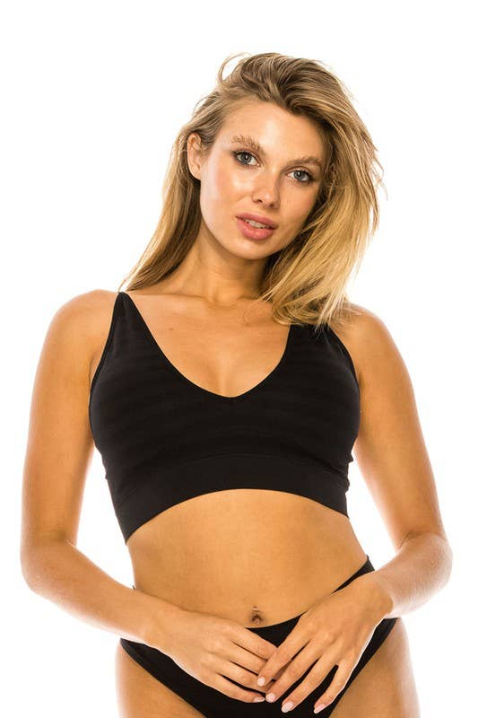 BASICS: Youmita Microfiber Seamless Bralette-YM-82114-BLT-SL