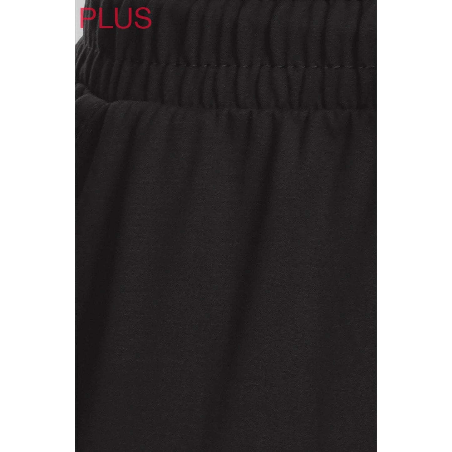 PLUS ACTIVEWEAR: Plus Size Buttery Soft Solid Joggers with Drawstring