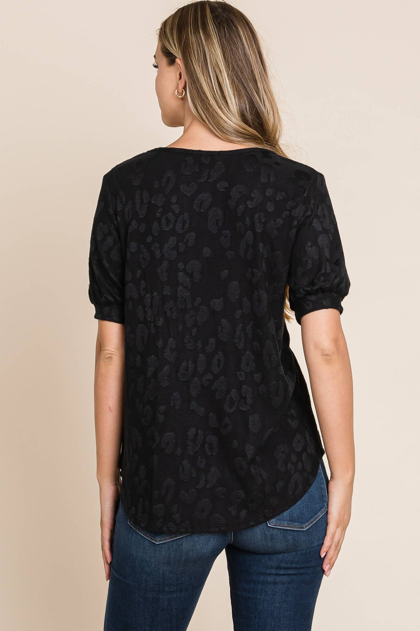 TOPS: Casual Puff Sleeve Elegant Blouse