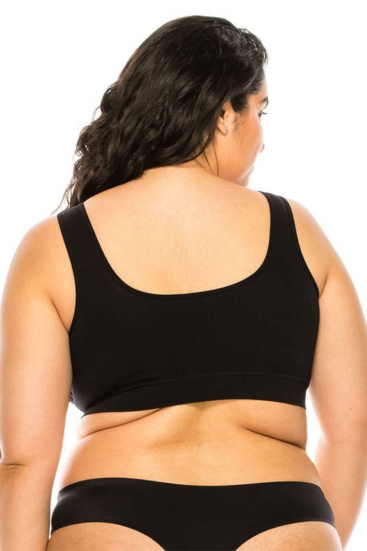 BASICS: Comfortable  Microfiber Fabric Seamless bra