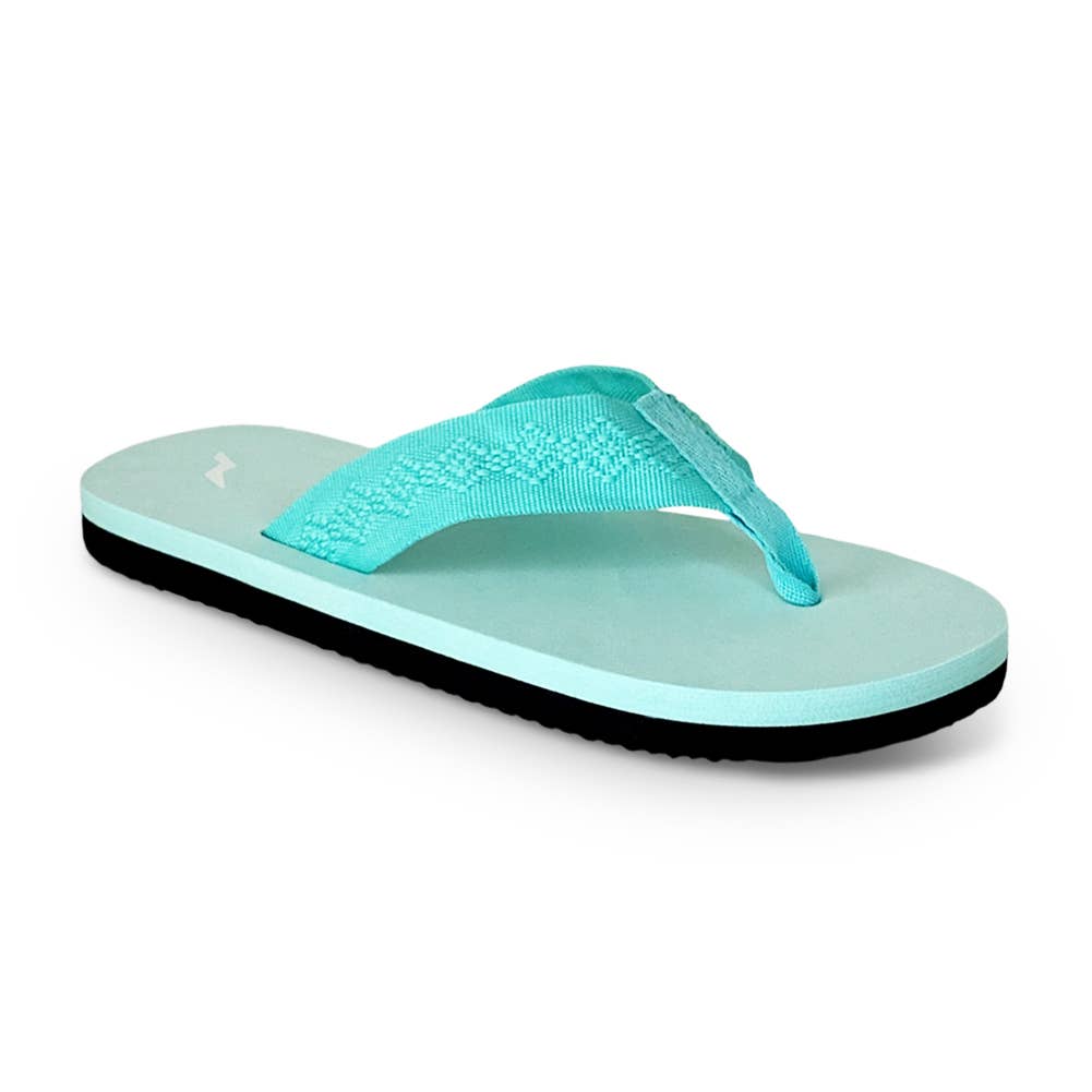 Norty Women's Flip Flop Thong Sandal Seafoam
