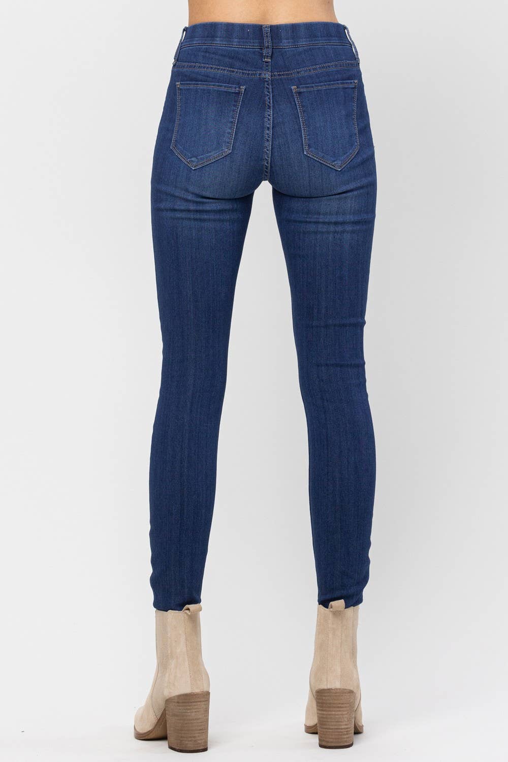 PLUS Jeans Jelly Mid Rise Pull On Skinny