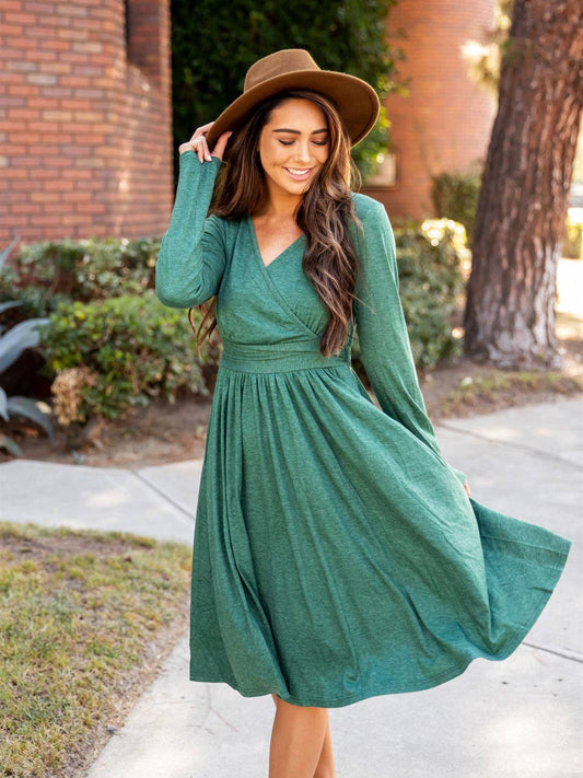 MUST HAVE DRESS: Long Sleeve Isla Wrap Dress