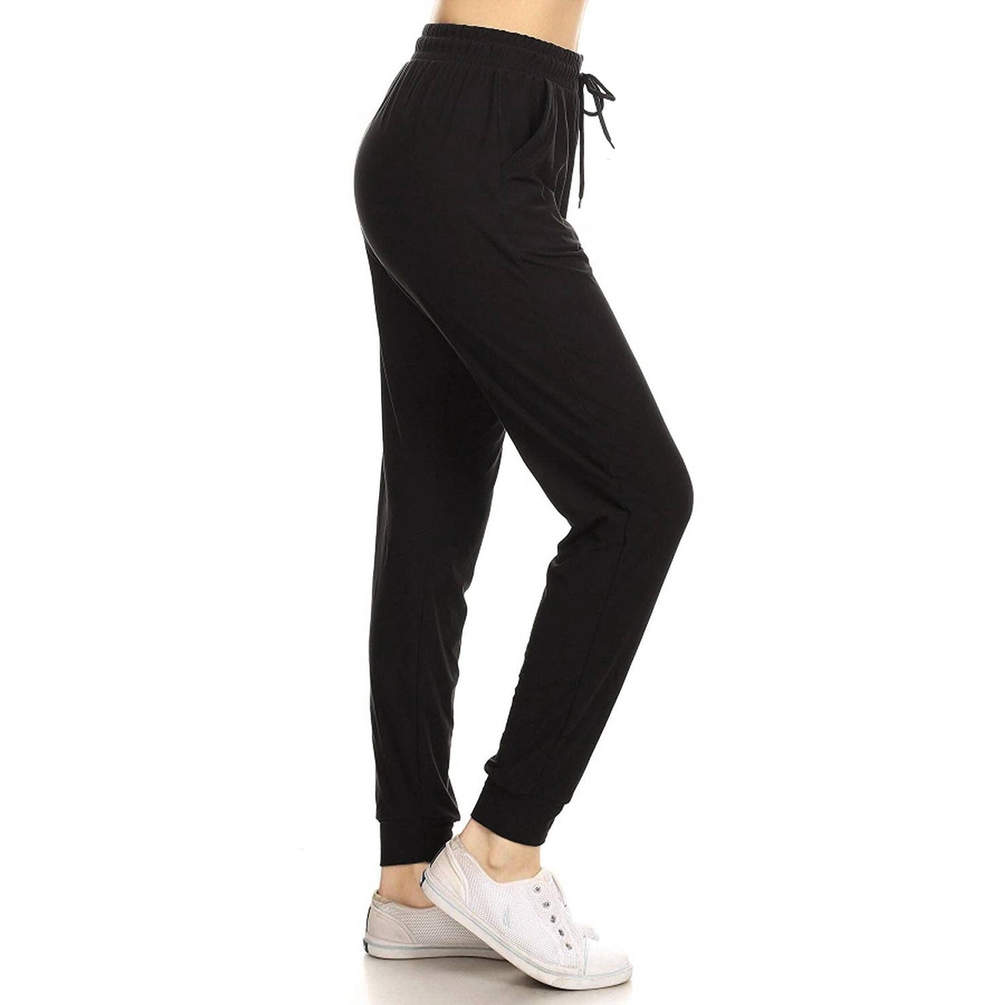 ACTIVEWEAR: Buttery Soft Solid Joggers with Drawstring