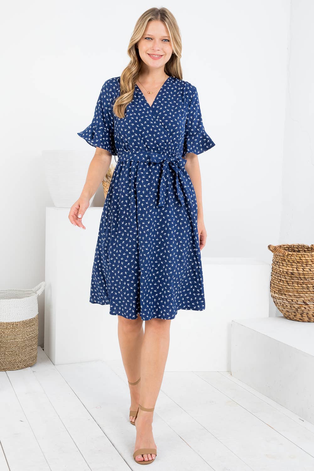 DRESS: Bird Print Dress