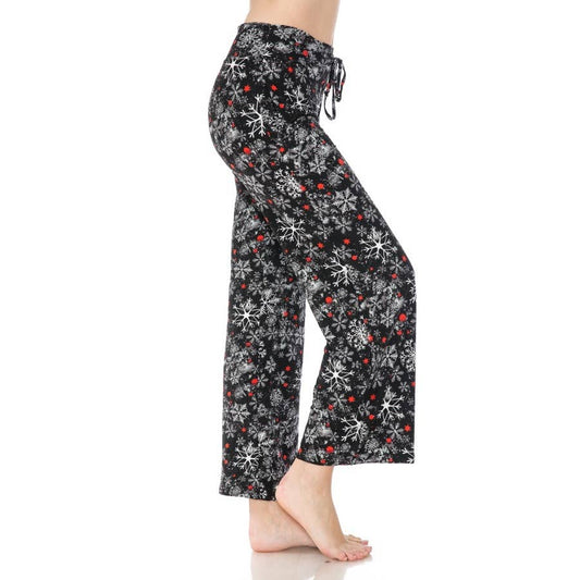 BASICS: Buttery Soft Print Pajama Pants with Drawstring