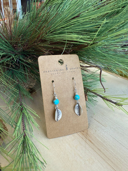 JEWELRY: Jasper Earrings with Leaf