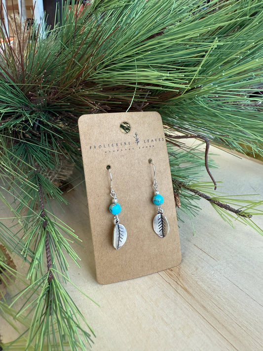 JEWELRY: Jasper Earrings with Leaf