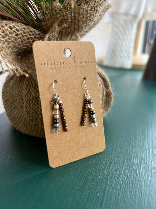 JEWELRY: Double Copper Beaded Earrings
