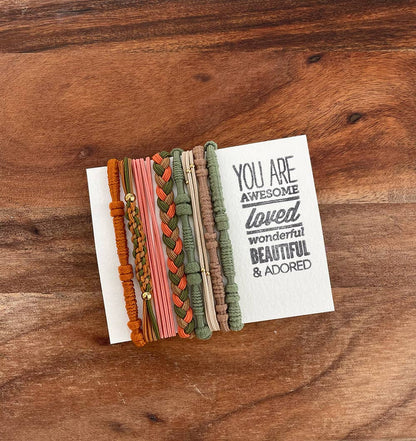 ACCESSORIES: Boho Hair Ties | Green